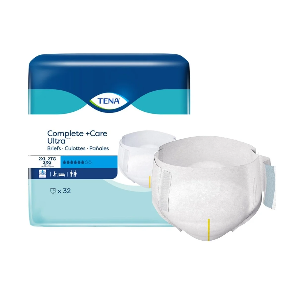 Tena Complete +Care Ultra Incontinence Briefs
