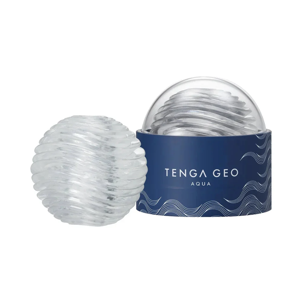Tenga Geo Aqua Undulating Waves Texture Reusable Stroker