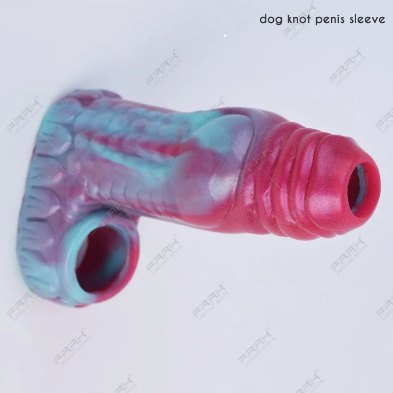 Textured Penis Sleeve Extender and Ring, 10 cm