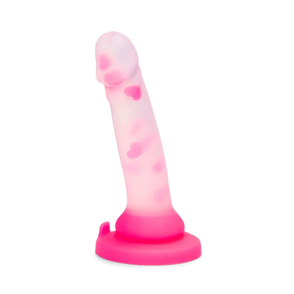 Together Toy Heartfloat Bliss Heart Confetti Suction Cup Silicone Dildo