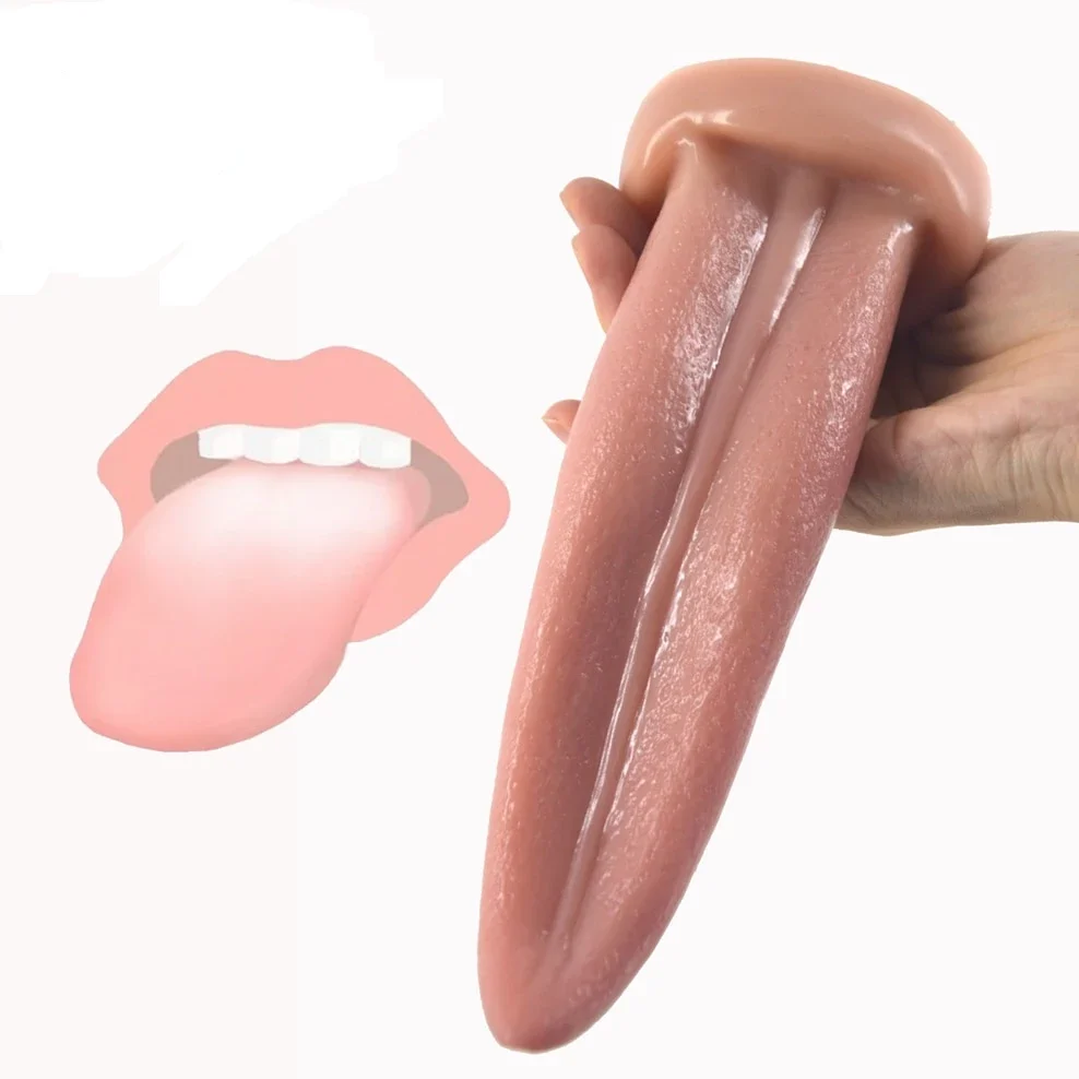 Tongue Dildo, 4 Colors