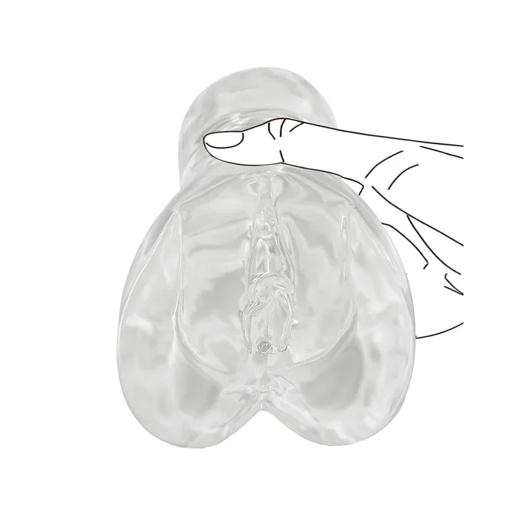 Transparent Dual-Entry Male Masturbator (Plus)