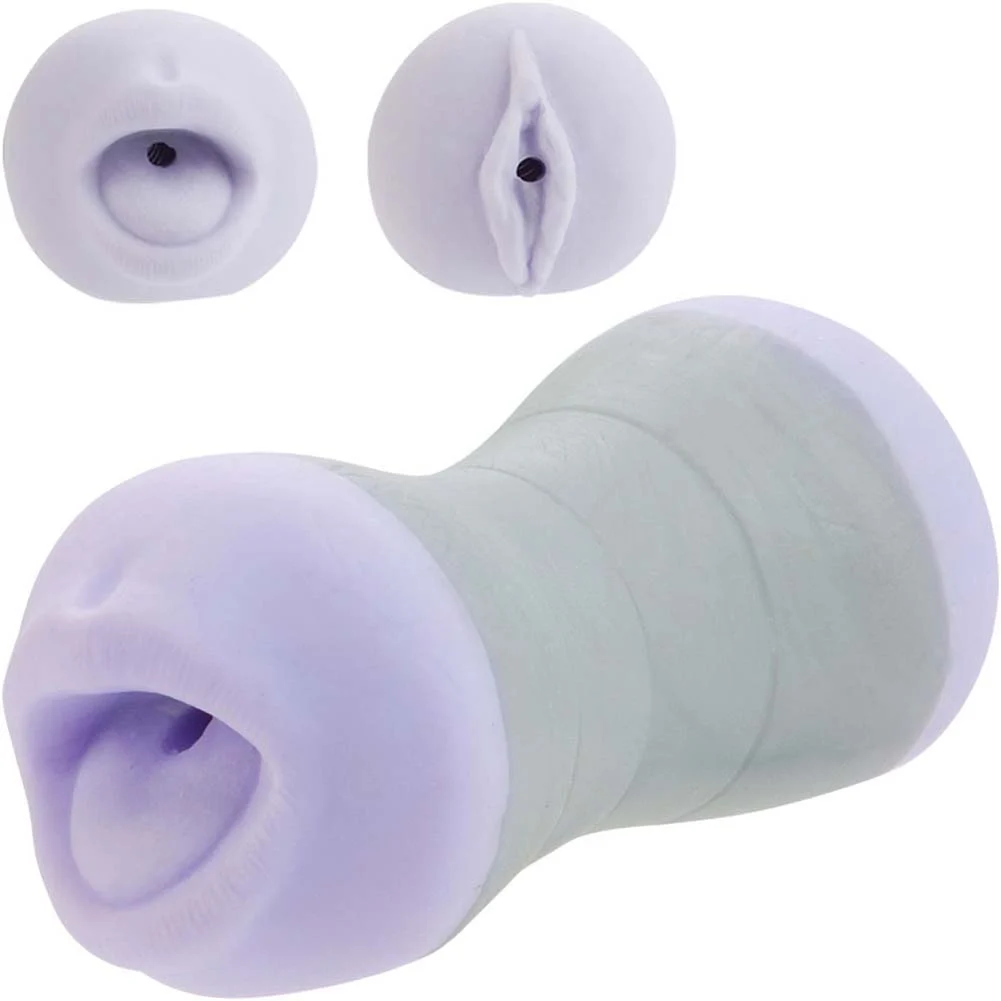 Travel Gripper BJ and Male Masturbator, Lavender