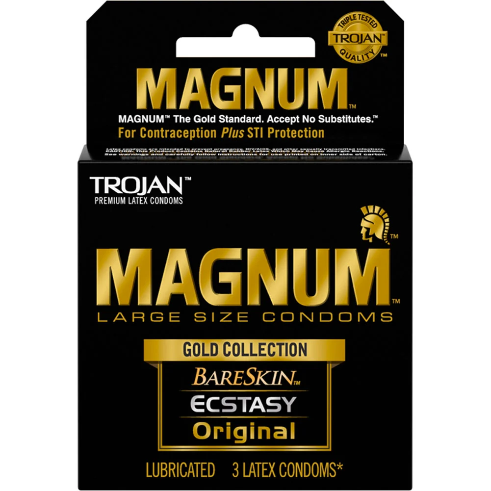 Trojan Magnum Gold Collection Condoms 3 Pack
