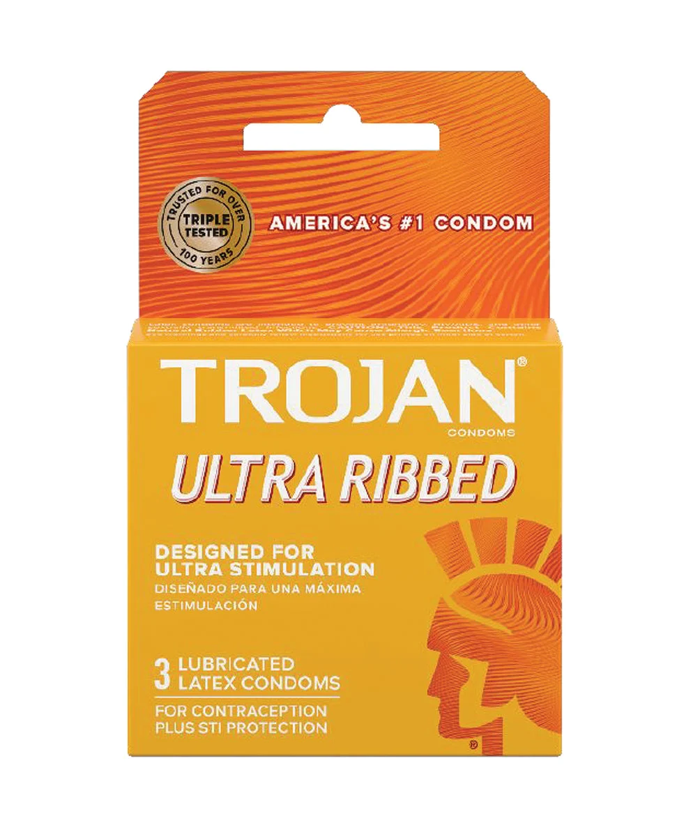 Trojan Ultra Ribbed 3 Pack
