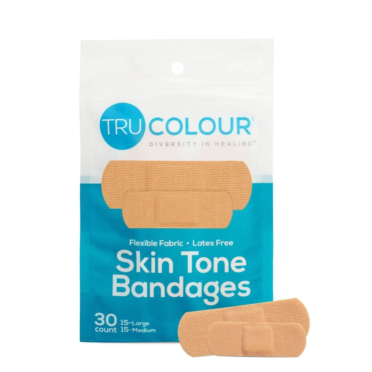 Tru Colour Skin Tone Adhesive Bandages For Fair Skin Tone Shades