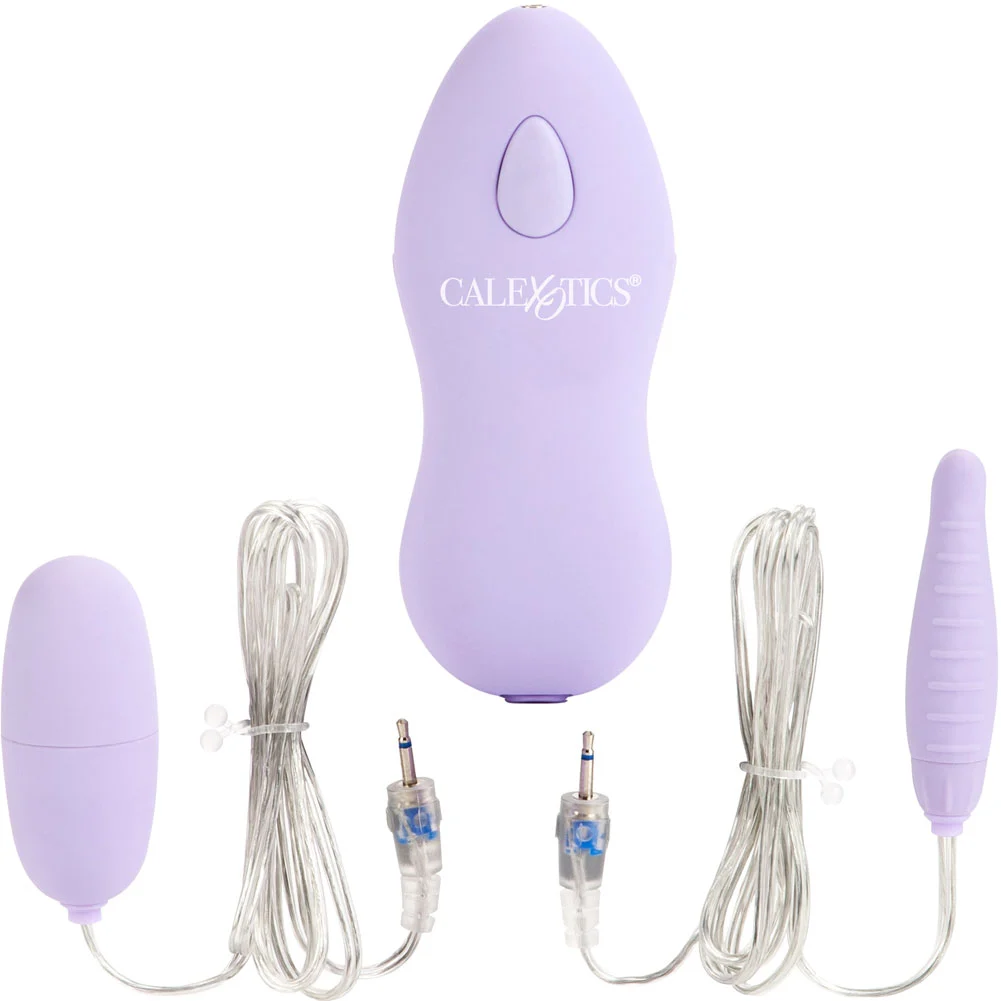 Twin Pleasure Pak with Vibrating Bullet, 2.5", Purple