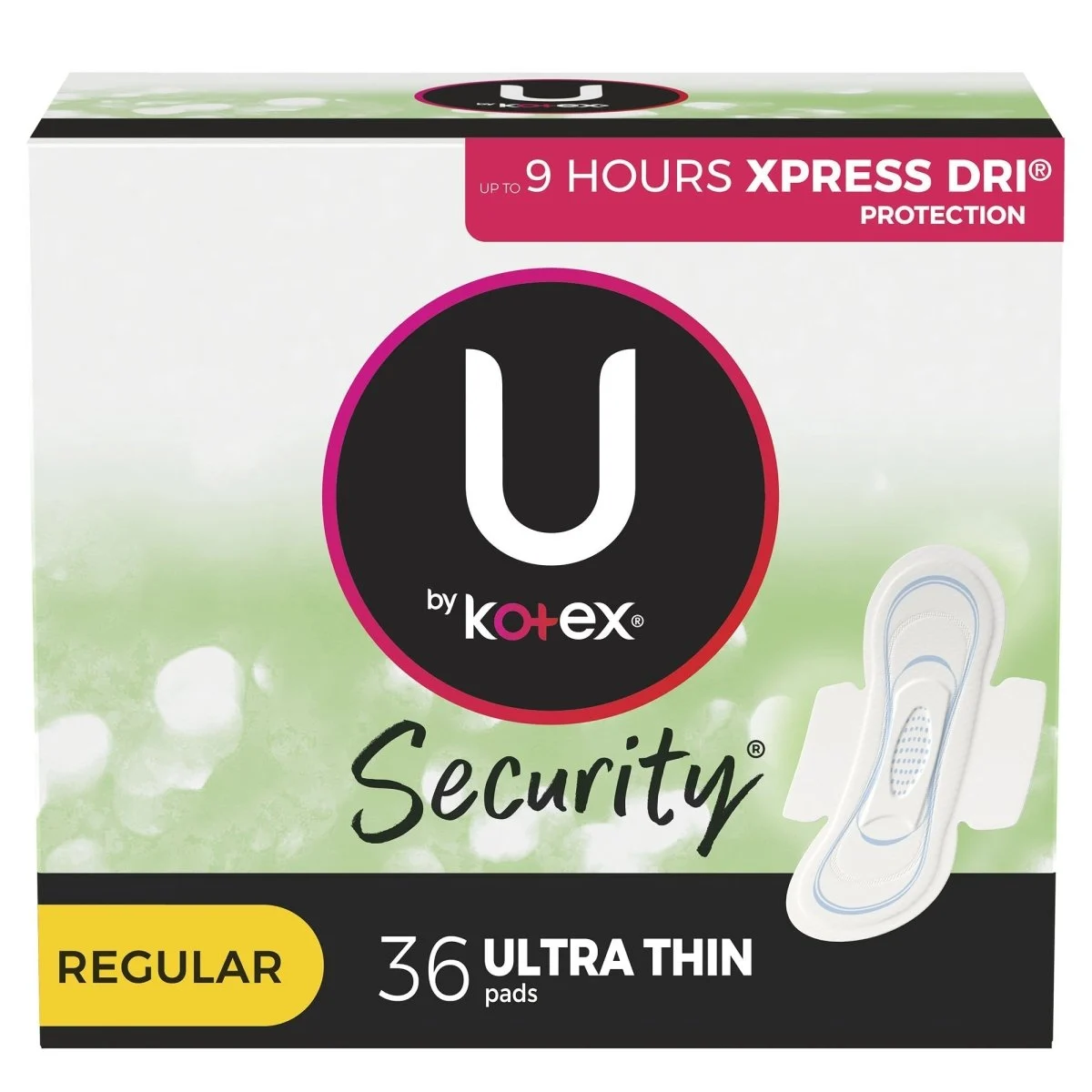 U By Kotex Security Ultra Thin Pads With Wings