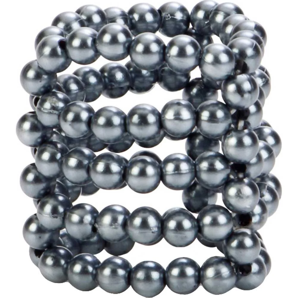 Ultimate Stroker Beaded Erection Support Rings, Silver