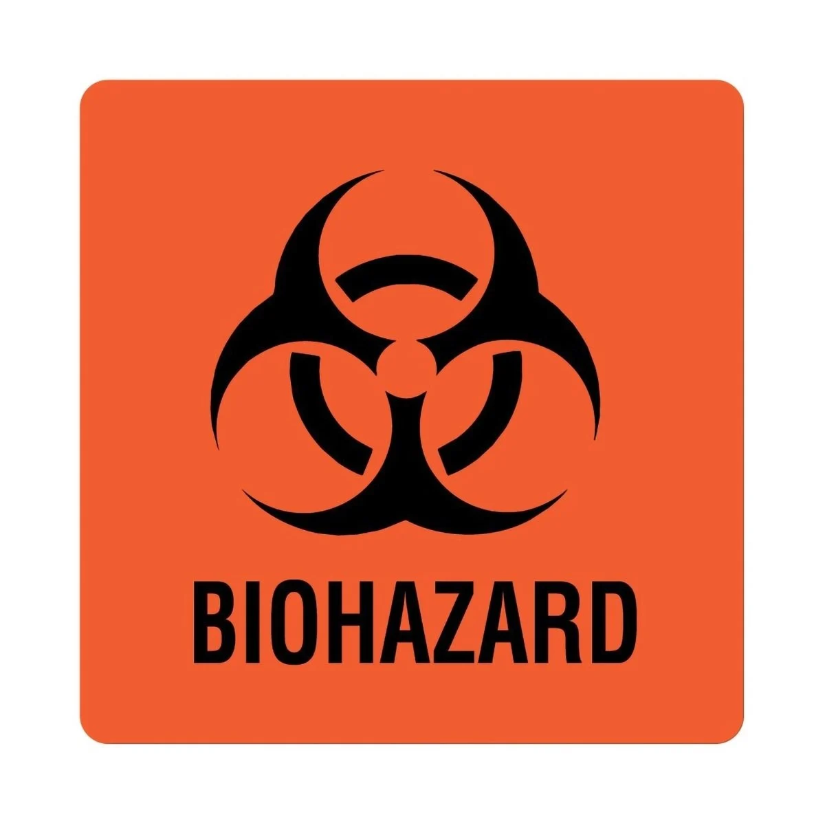 United Biohazard Warning Label