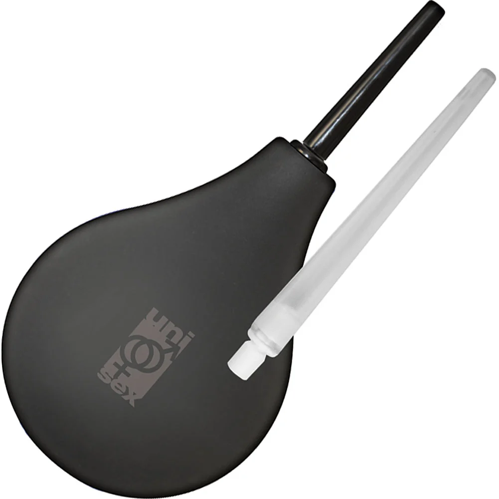 Universal Douche with 2 Interchangeable Attachments, Black
