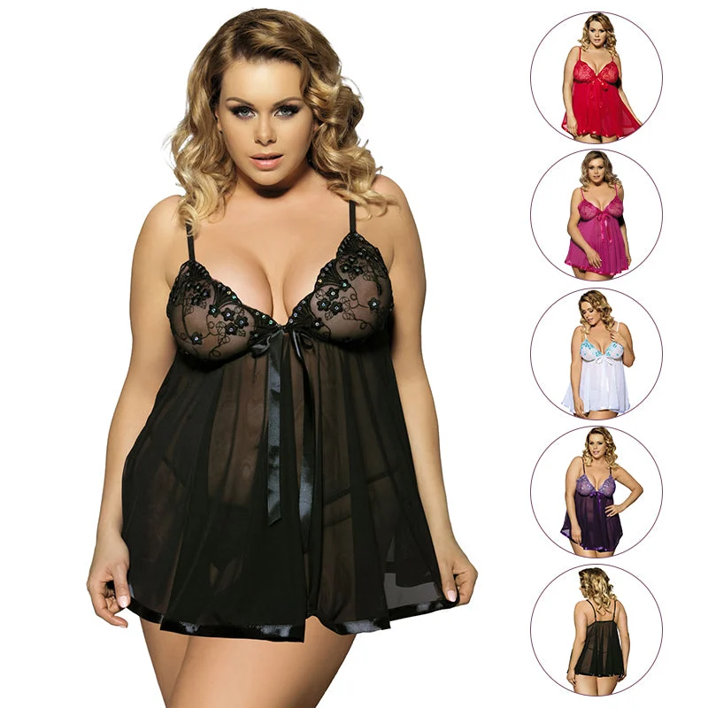 Up to 7 XL Erotic Underwear Transparent Sleepwear
