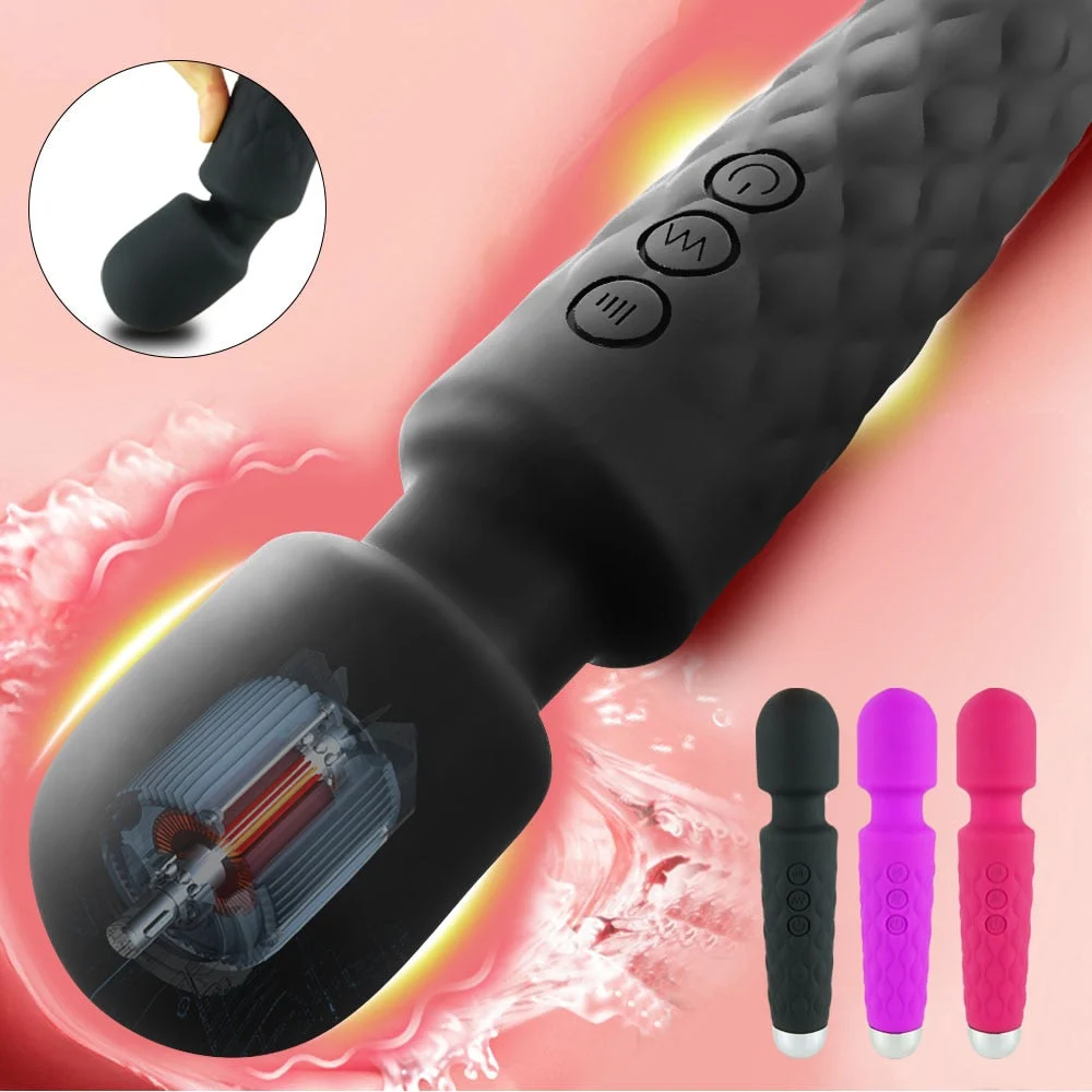 USB Powerful Magic Wand Clitoris Stimulator Vibrator