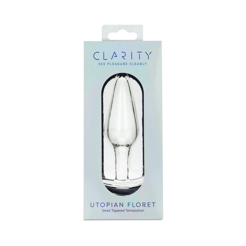 Utopian Floret Glass Dildo Clear