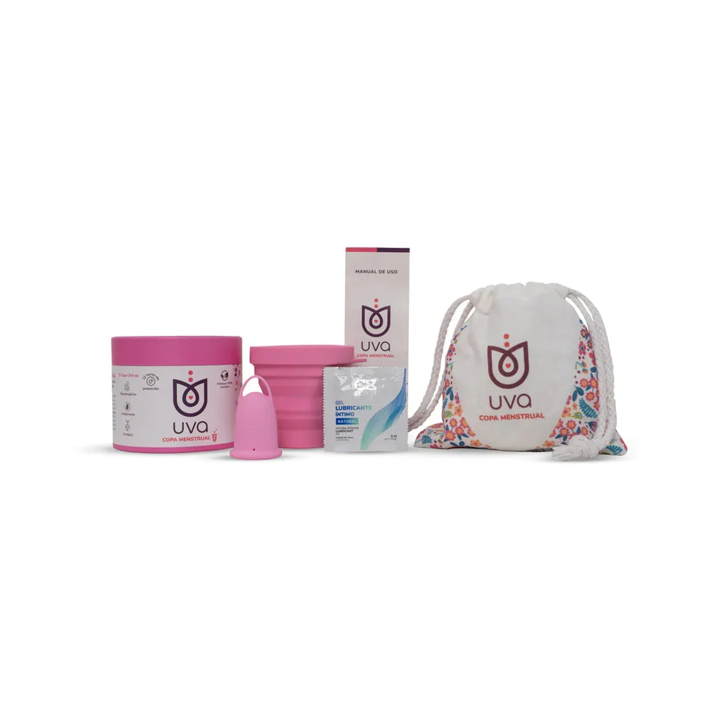 Uva Cup FDA Registered Reusable Silicone Menstrual Cup Set