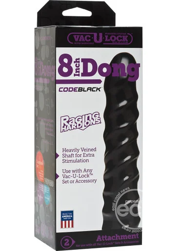 Vac-U-Lock Code Black 8" Dildo