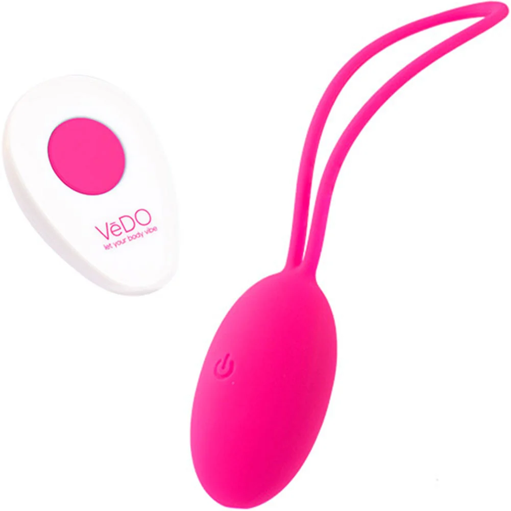 VeDO Peach Rechargeable Egg Vibe, 6", Pink
