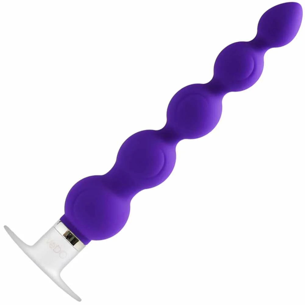 VeDO Quaker Waterproof Silicone Anal Vibrator, 8.5", Into You Indigo