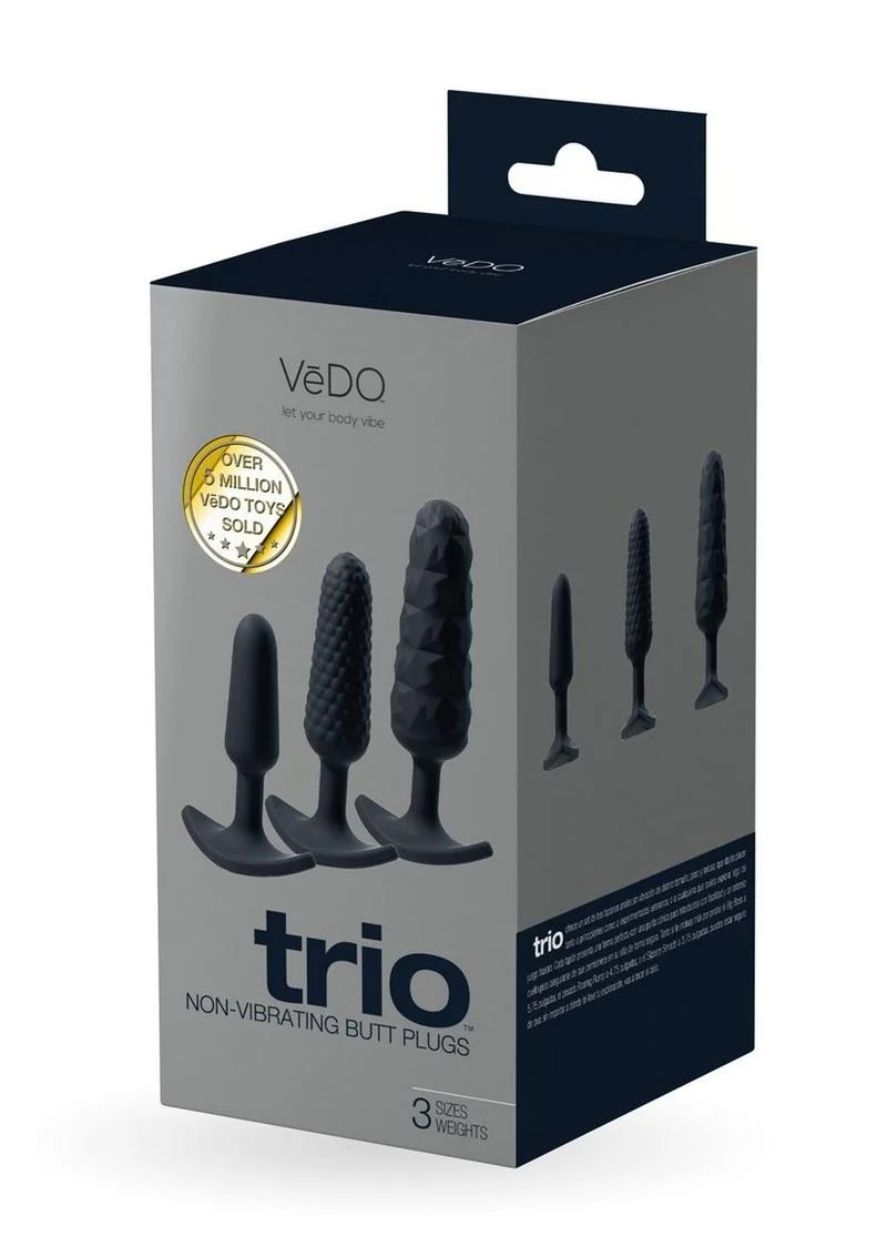 VeDO Trio Weighted Anal Plug Set