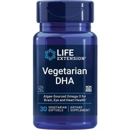 Vegetarian DHA Eye Health Support 30 Softgels Life Extension