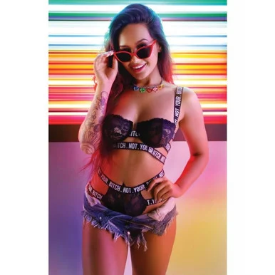 Vibes "Not Your Bitch" Bra & Panty Set