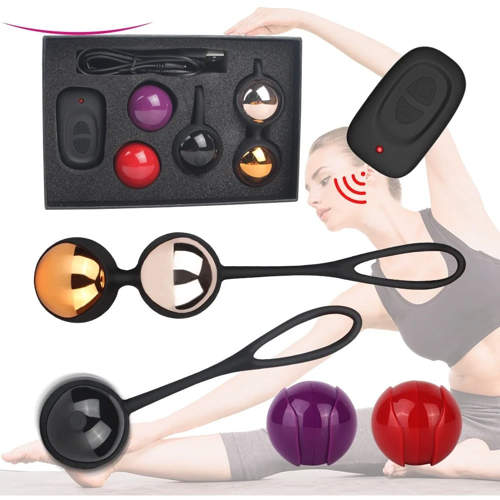 Vibrating Kegel Balls with Remote