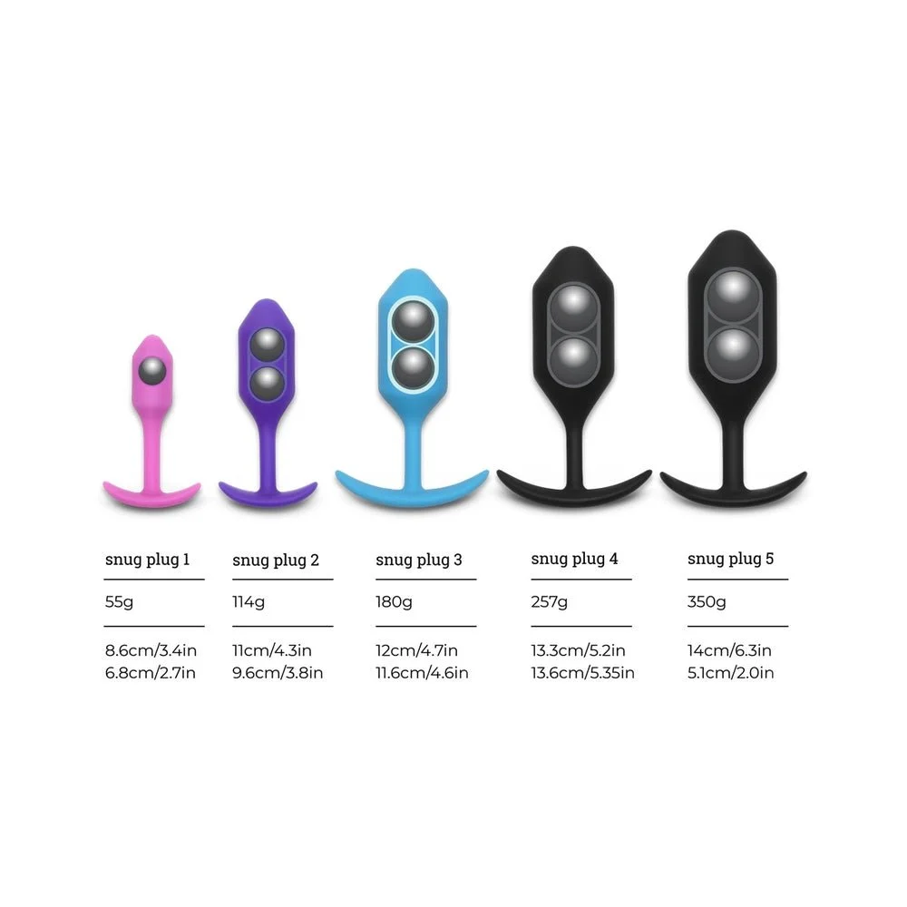 Vibrating Snug Plug 4 Butt Plug, XL, Black