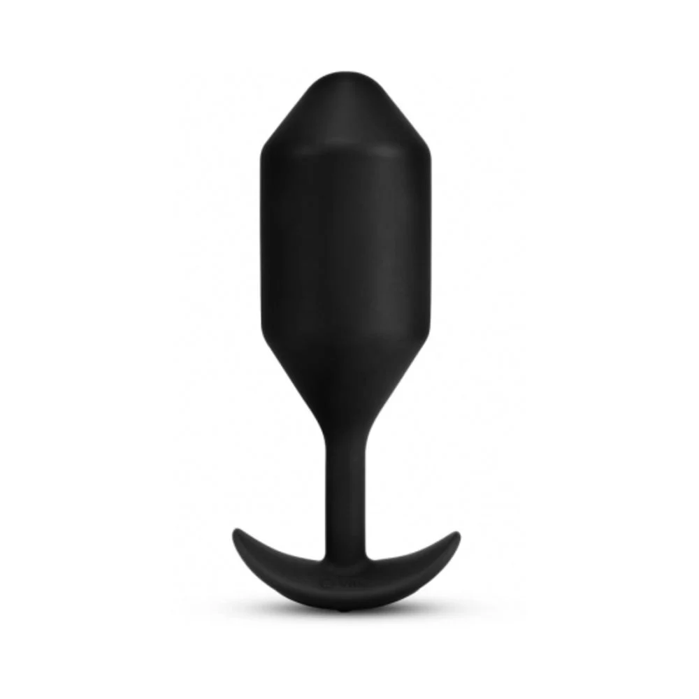 Vibrating Snug Plug Butt Plug, XXL Black