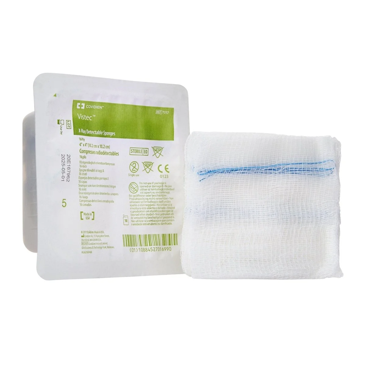 Visitec Sterile USP Type VII X Ray Detectable Gauze Sponge