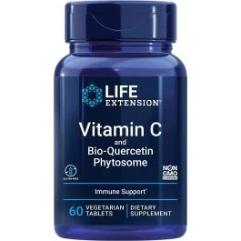 Vitamin C Bio Quercetin Phytosome 60 Veggie Tablets Life Extension