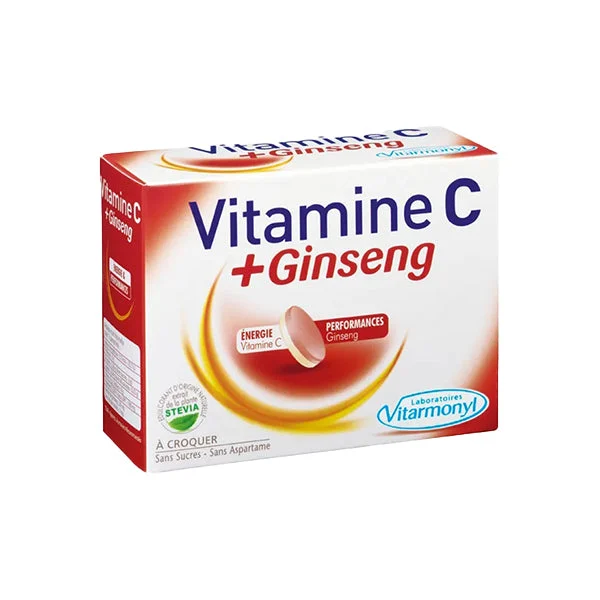 Vitamin C Plus Ginseng 24 Chewable Tablets