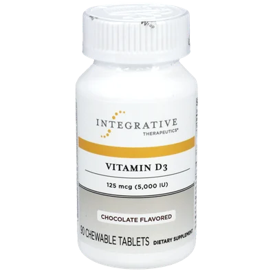 Vitamin D3 5000IU Chewable/Chocolate (Integrative Therapeutics)