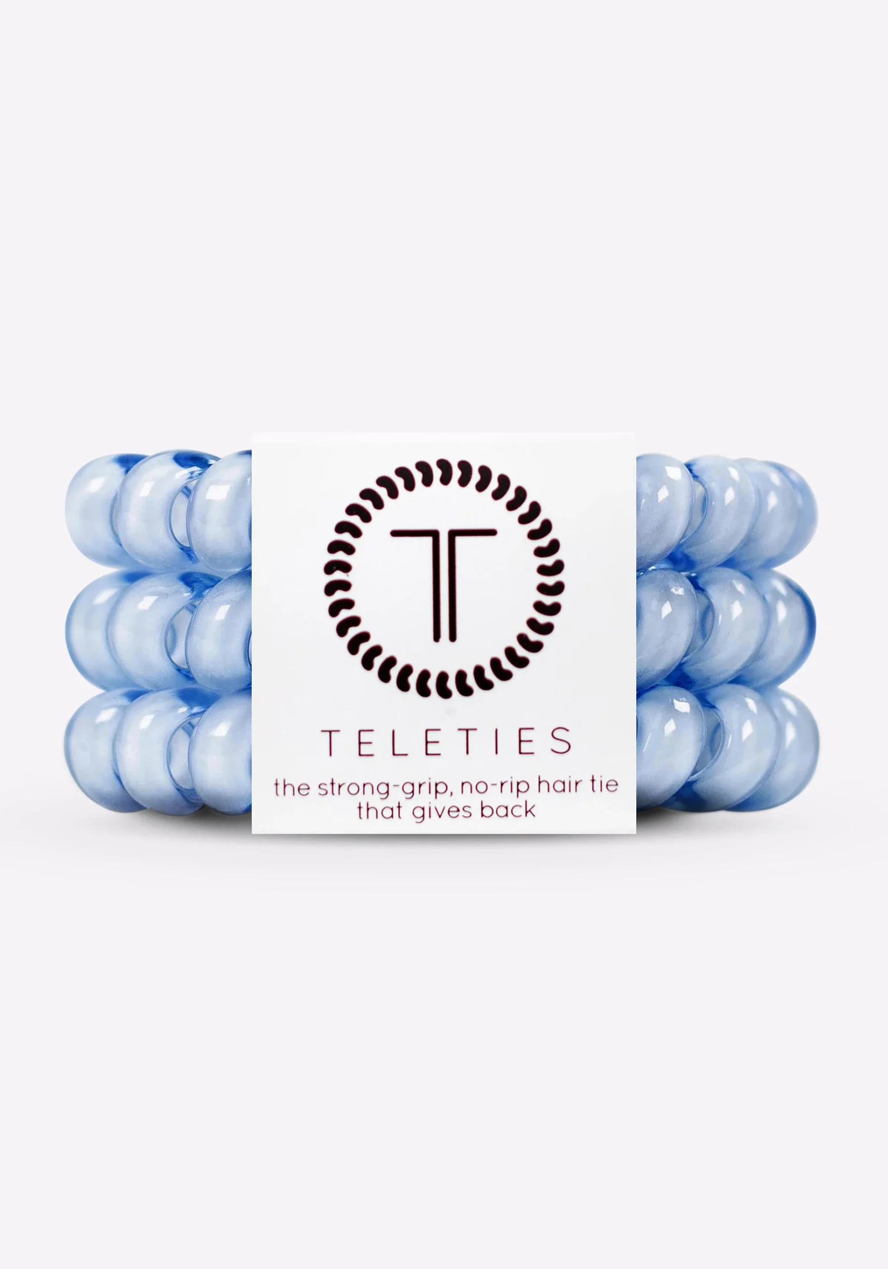 Washed Denim Large Hair Ties - 3 Pack