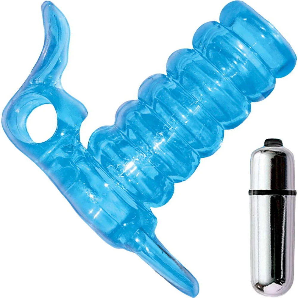 Wet Dreams Vibrating Plumb Bunny Rabbit Sleeve, Blue