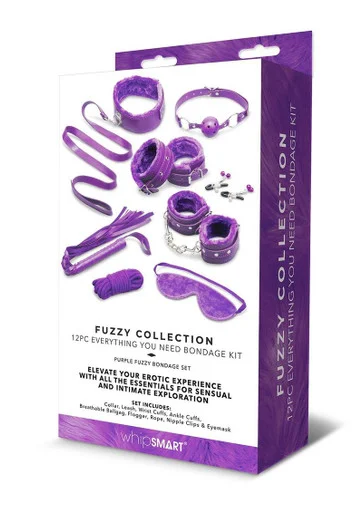 Whipsmart Fuzzy Collection 12pc Bondage Kit