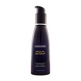 Wicked Aqua Sensitive Hypoallergenic Water Based Lubricant 4 oz