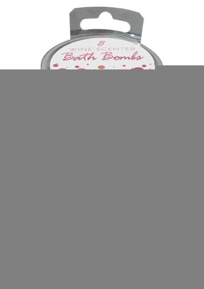 Wine Scented Bath Bombs 3 Scents (8 Bombs Per Glass
