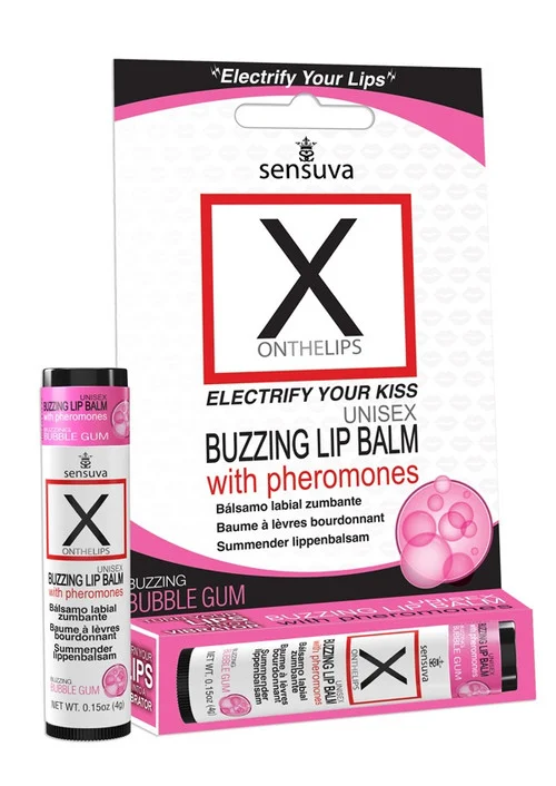 X On the Lips Unisex Buzzing Lip Balm with Pheromones