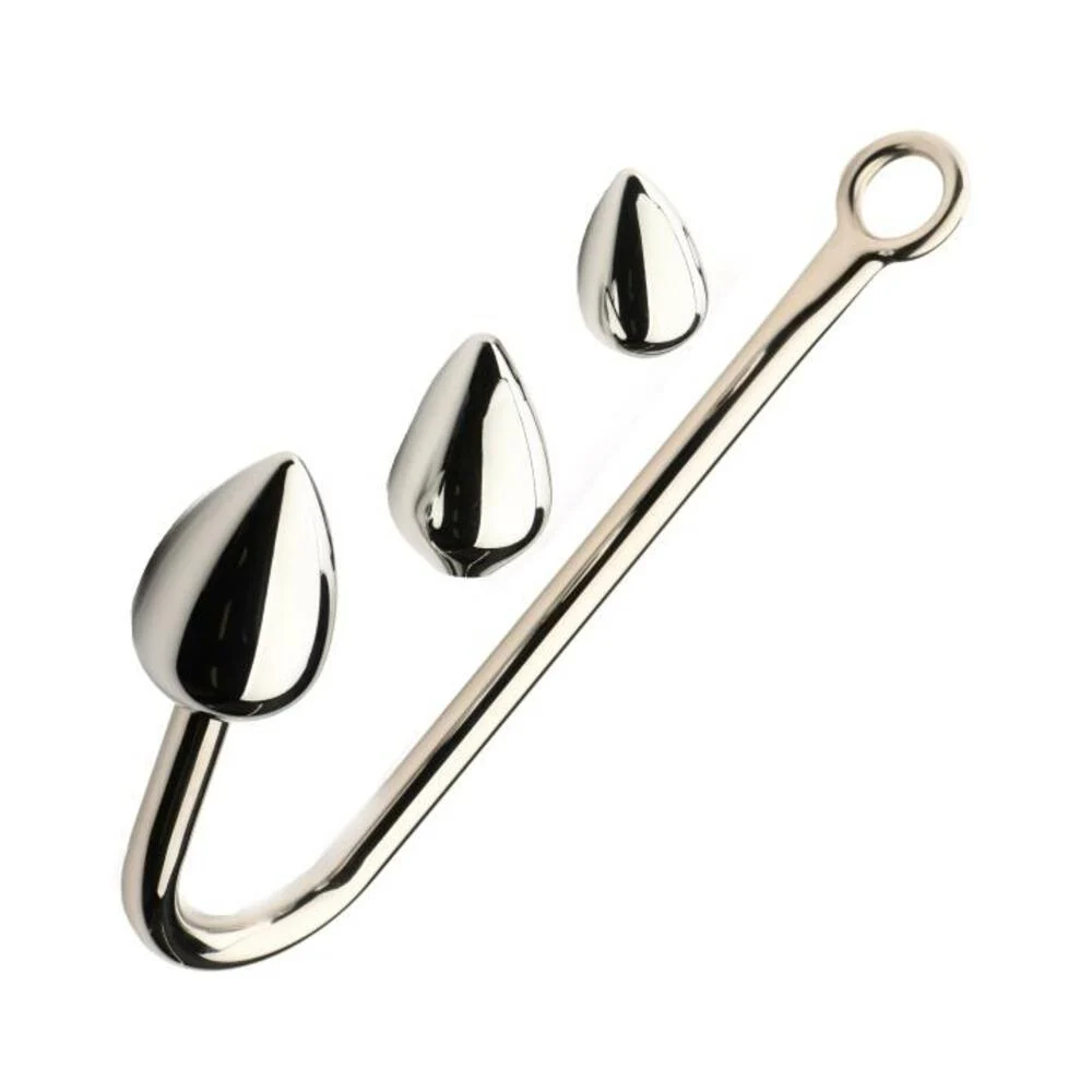 XR Brands Master Series Anal Hook Trainer Anal Hook with 3 Plugs