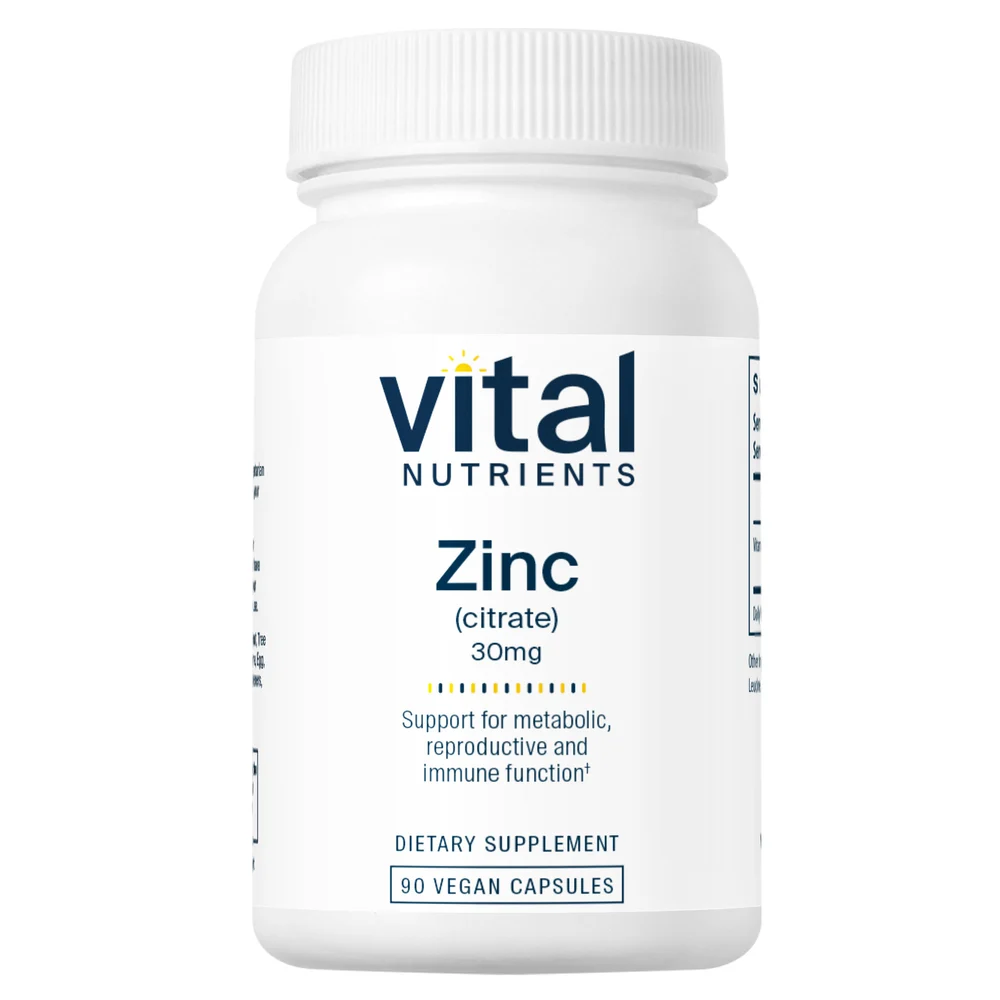 Zinc (Citrate) 30mg 90c (Vital Nutrients)