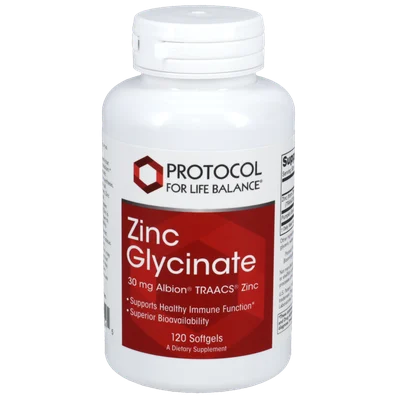Zinc Glycinate 30mg Albion TRACCS Zinc (Protocol for life balance)