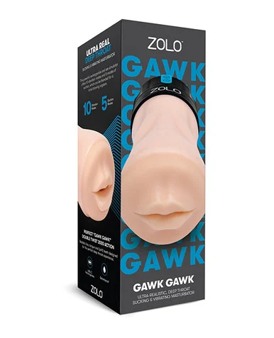 ZOLO Gawk Gawk Deep Throat Vibrating & Sucking Masturbator
