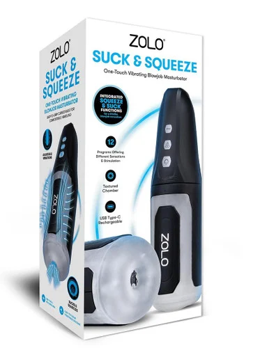 ZOLO Suck & Squeeze Rechargeable Blowjob Masturbator